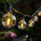 Hidixon LED Outdoor String Lights, 100FT Festoon Lights Outdoor with 50+3 Plastic E12 Bulbs, Garden Patio Outside Globe Lights, Waterproof IP44 for Indoor & Outdoor Wedding Backyard Café Party Décor