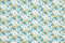 Stoff Meterware Blüten Blumen Pflanzen Baumwolle - 1 Meter, geblümt, Blumenstoff, Blümchen, Kissen, Bettwäsche, Kinder, Bekleidung, Sommer, Basteln, Nähen, Deko, DIY (Weiße Blätter Türkis)