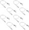 UFURMATE Kit per appendere quadri con ganci, 8 ganci regolabili in acciaio inox, kit professionale per esposizione di immagini da parete, mostre, gallerie d'arte (1 m, gancio piccolo)