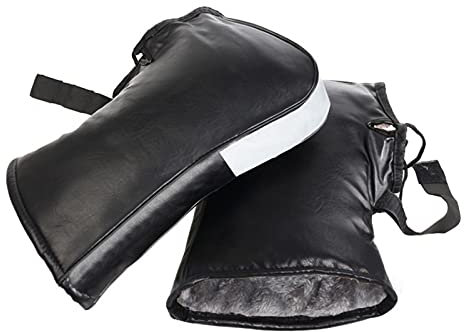 XIONGQI Bike Handlebar Mittens,Winter Waterproof Windproof Cycling Handlebar Gloves MTB Road Bike Motorbike Hand Warmers for Men Women