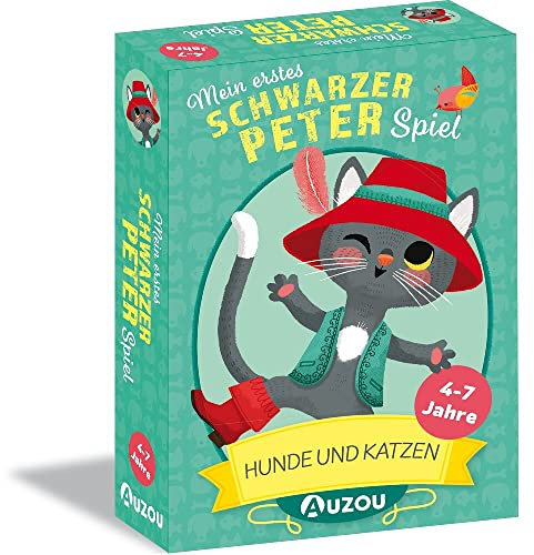 AUZOU Mein erstes Schwarzer Peter Spiel - Hunde und Katzen