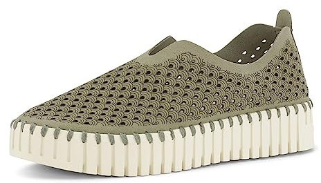 Ilse Jacobsen HORNBAEK Damen Tulip 3373 Plateau | Slip-On | Low-Top, Armee, 9