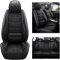 maiqiken Autositzbezug Für VW for Volkswagen Amarok 2010-2024 Komplettset 5 Sitze Allwettereinsatz Auto Ledersitzbezug Schwarz