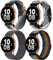 chinbersky 20mm Nylon Geflochtenes Armband Kompatibel mit Samsung Galaxy Watch 4/5/6/7/FE 40mm 44mm Armband/Watch 5 Pro/Watch 4&6 Classic/Active 2 40mm 44mm/Watch 3 41mm/Gear Sport/Gear S2 Classic