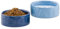 Navaris Hundenapf Set aus Keramik - 700 ml - 2er Hunde Napfset - Wassernapf & Fressnapf für Hunde & Katzen - Futternapf Hund - Hell- & Dunkelblau