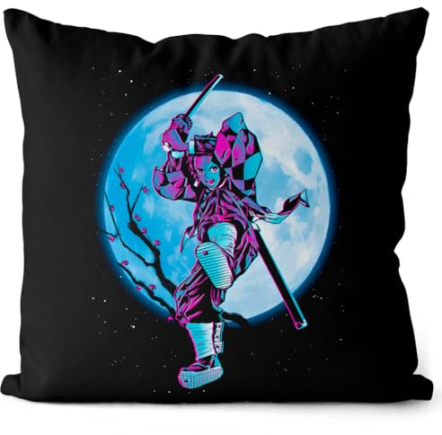 style3 Tanjiro Moonshine Kissen mit Füllung 40cm Baumwolle Demon Anime Japan Manga