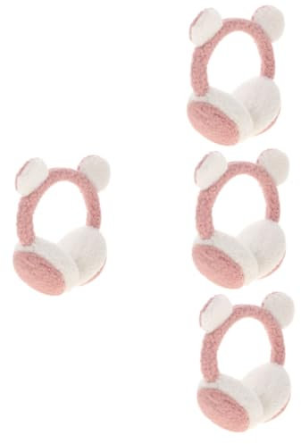 LIFKOME 4pezzi Muffole Pile Per Inverno Copriorecchie Caldi e Morbidi Per Earmuffs Pieghevoli e Leggeri Per Shopping e Attività All Aperto Per