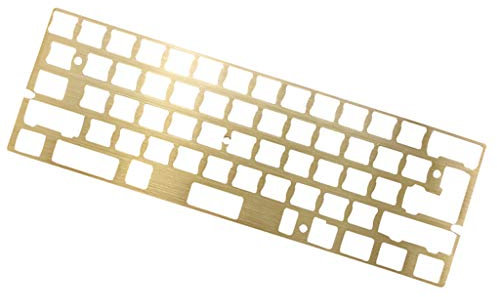 Universelle eloxierte Messingplatte Positionierungsplatte ANSI für GH60 GK61 PCB 60% Tastatur