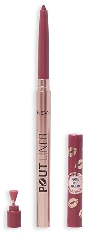 Revolution Beauty, Pout Bomb Plumping Lipliner, Langanhaltend, Formend mit Hyaluronsäure & Vitamin E, Vegan & Ohne Tierversuche, Beeren-Mauve