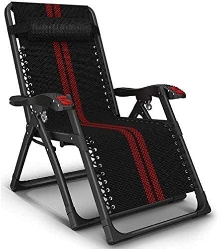 WYRMB Zero Gravity Stuhl Liegestuhl Faltbarer Lounge Stuhl Chaise Longue Transat Klappbare Sonnen Liege, Liege Liege, Relax Stuhl Bequemes Stuhl Bett für Garten Lounge Camp Bea
