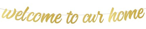 Welcome to Our Home Banner, Welcome to Our Home Sign Housewarming Party Decorations Housewarming Patriotic Military Decoration Family Party Supplies for Party Decorations