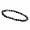 UNIQUE GEMS Perlenarmband Edelstein Damen Armband Obsidian Ø 4mm Chakra Perlen Buddha Schutzarmband