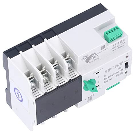 Interruttore di Trasferimento Automatico a Doppia Alimentazione 220 V, Interruttore ATS W2R di Controllo WiFi Mini Doppia Alimentazione Bifase per Fabbriche, Centri Commerciali e