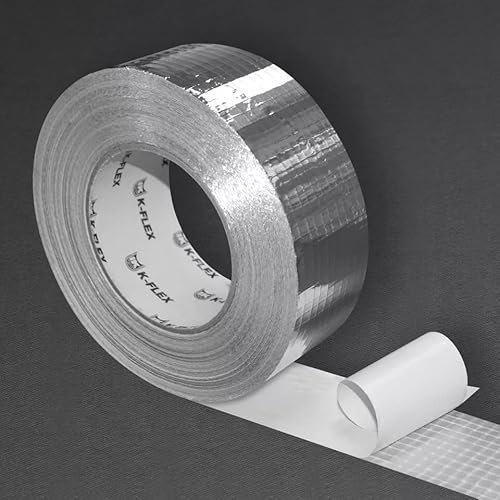 4home&work Aluminiumklebeband K-Flex original glasfaserverstärkt Breite 100mm, Länge 50m