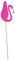 TOGEVAL 1Stk wirbelnder Vogel Teppich Strudel Figur Pool aufblasbar Neon für kinderspielzeug Dekoration Outdoor Flamingoform Pick Flamingo-Picks Aluminium Rosa