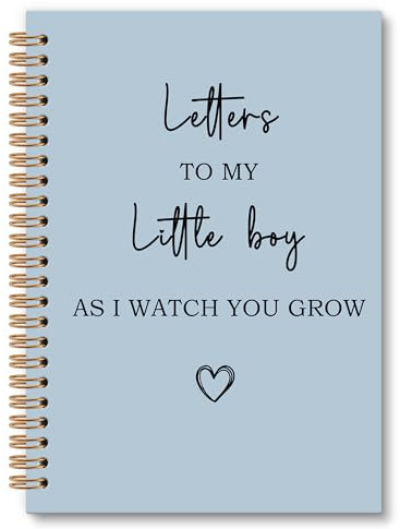 OINDADE Letters To My Little Boy Notizbuch, Muttertags-Tagebuch, Muttertags-Tagebuch, Geschenk für neue Mütter, Geschenk für Babypartys, Baby-Tagebücher für erste Mütter, 15,2 x 21,6 cm