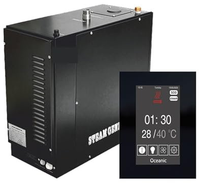 EDEDE Generatore di Vapore per Sauna, Generatore di Bagno di e for Sauna 12kw, generatore di e for Attrezzatura for Sauna Meccanica per Uso Commerciale Domestico