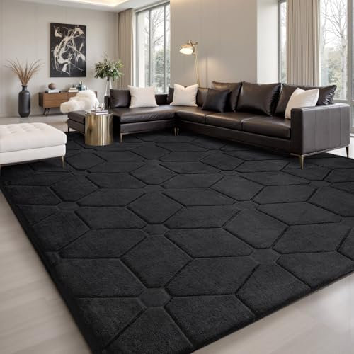 Sour Lemon Teppich Wohnzimmer 200x300cm, Teppichd Schwarz Waschbarer Teppich Kinderzimmer Flauschige Carpets Schlafzimmer Carpet Gegend Kurzflor Flauschig Rutschmatte Kinderzimmer Teppiche