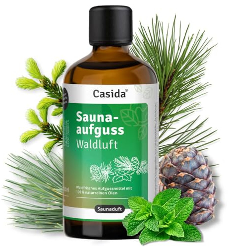 Casida Infusión para sauna de aire forestal, aceites naturales de pino de montaña, 100 ml