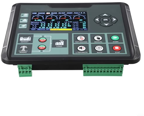 DC62D Generator-Set-Controller mit 4,3-Zoll-Farb-LCD-Display für und Gas-Genset-Parameter, wasserdicht IP54