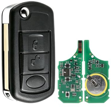 3 Buttons Flip Remote Fob Replacement For Discovery 3 key fob 2004-2010 | PCF7941 Chip,433MHZ , LandRover Range Rover Sport 2005 -2010,Professional programming by a mechanic