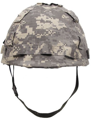 MFH Kunststoff Helm mit Flecktarn Camo Leineneinband