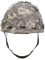 MFH Kunststoff Helm mit Flecktarn Camo Leineneinband