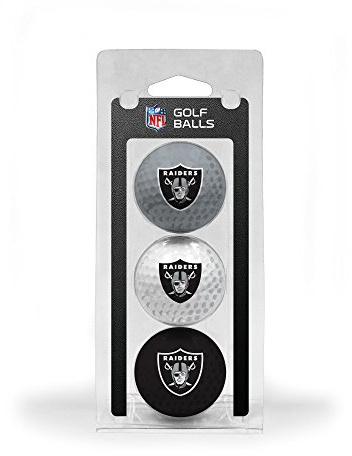 Team Golf NFL Regulation Size Golf Balls, 3 Pack, Full Color Durable Team Imprint