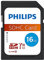 Philips Ultra Speed SDHC Card 16 GB UHS-I U1, Lesegeschwindigkeit bis zu 80 MB/s, V10, Speicherkarte für Kameras, Tablet, PC, Card Reader, Full HD Video