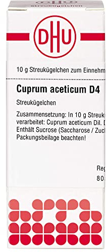 CUPRUM ACETICUM D 4 Globuli 10 g