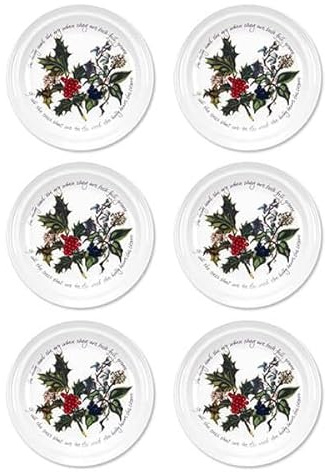 Portmeirion le houx et le lierre 15 cm Assiette Lot de 6