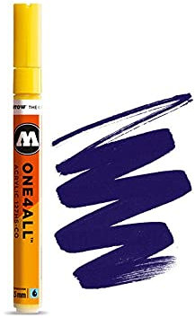 MOLOTOW ONE4ALL Acrylfarben-Marker, 1,5 mm, Violett dunkel, je 1 Stück (127.420)