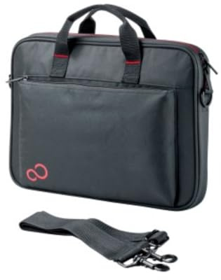 FUJITSU Top Case 14 Schwarze Notebooktasche für bis zu 35,56cm (14 Zoll) stoßabsobierend mit Frontfach