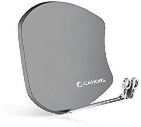 Cahors Parabole Gris Fibre Multisatellite avec Support BISAT G2 sans LNB