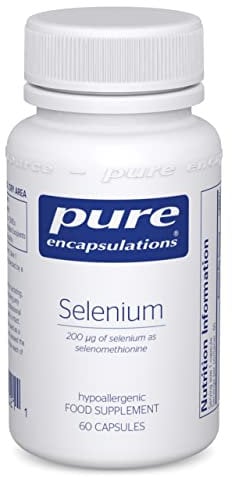 Pure Encapsulations - Selenium 200ug - Organic Selenomethionine Supplement for Immune and Thyroid Function Support - 60 Vegetarian Capsules
