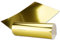 Gold Metall Spiegel Papier - 40er-Set - spiegelnd Gold - Rückseite Weiß - DIN A4 21,0 x 29,5 cm -Ideal zum Basteln und Selbstgestalten