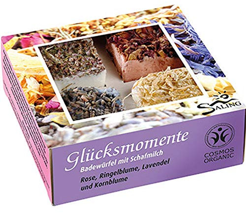 Saling Badewürfel mit Schafmilch Glücksmomente 180g 4 x 45g