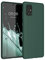 kwmobile Hülle kompatibel mit Samsung Galaxy A71 Hülle - weiches TPU Silikon Case - Cover geeignet für kabelloses Laden - Moosgrün
