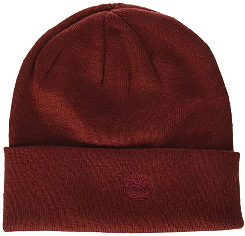 Timberland Men's Cuffed Beanie with Embroidered Logo Cold Weather Hat