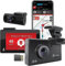 Cobra Smart Dashcam Autokamera + hinten Kamera QHD+ Video 1600P Auflösung, Sprachsteuerung, integriertes WiFi & GPS, 16GB SD Karte, 3 Display, gemeinsame Alarme, Notfall MayDay, Drive Smarter App