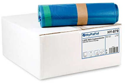 Hypafol Müllbeutel Typ 60 mit Zugband 120l I Abfallsack für Haushalt, Garten & Industrie I Besonders stabil & reißfest I schwarze Schwerlast Müllsäcke aus hochwertigem Material I 250 St.