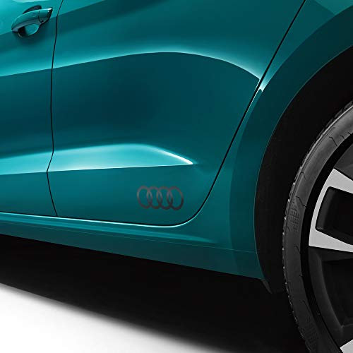 Audi 83F0643171RR Dekorfolie Ringe Emblem Logo, platinumgrau matt
