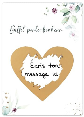 Joli Coon Carte a gratter - Carte personnalisable - Ticket gagnant - Carte cadeau