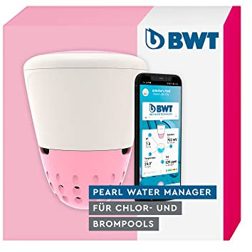 BWT Pearl Water Manager - Chlor & Brom | Smarte Poolboje zur Wasseranalyse | Echtzeitinfo per App zu pH Wert, Wassertemperatur uvm. | Starker Akku