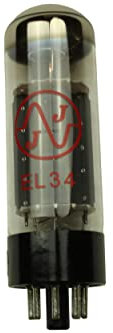 Válvulas de amplificador de potencia JJ EL34 (tubos) Quad emparejado