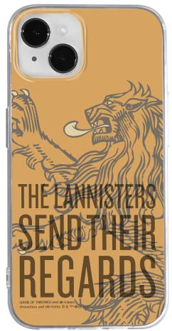 ERT GROUP mobile phone case for Iphone 14 original and officially Licensed Game of Thrones pattern 014 optimally adapted to the shape of the mobile phone, case made of TPU