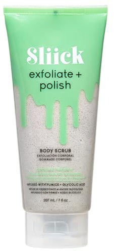 Sliick Exfoliate & Polish Body Scrub - Scrub alla Pietra Pomice e Acido Glicolico, pre e post cera