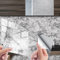 HORIWE Fliesenaufkleber Marmor 12x6 Inch Wandfliese Aufkleber 12 Stück PVC Fliesensticker Fliesen Folie Selbstklebende Tapete Wasserdicht Wandaufkleber für Küche, Schrank, Möbel, Tisch