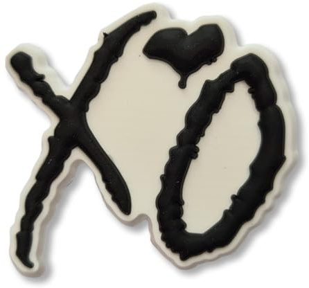 MUSIC - Charms For Crocs/Shoes - Black XO - POP - SINGER