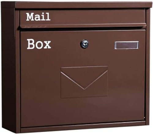 NEZIH Briefkasten, Briefkasten, Wandmontage, abschließbar, Außenbriefkästen, Briefkasten, Außenbriefkasten, rost- und wetterfest, vertikal, for Zuhause, Büro, Sicherheit, Außenbriefkasten